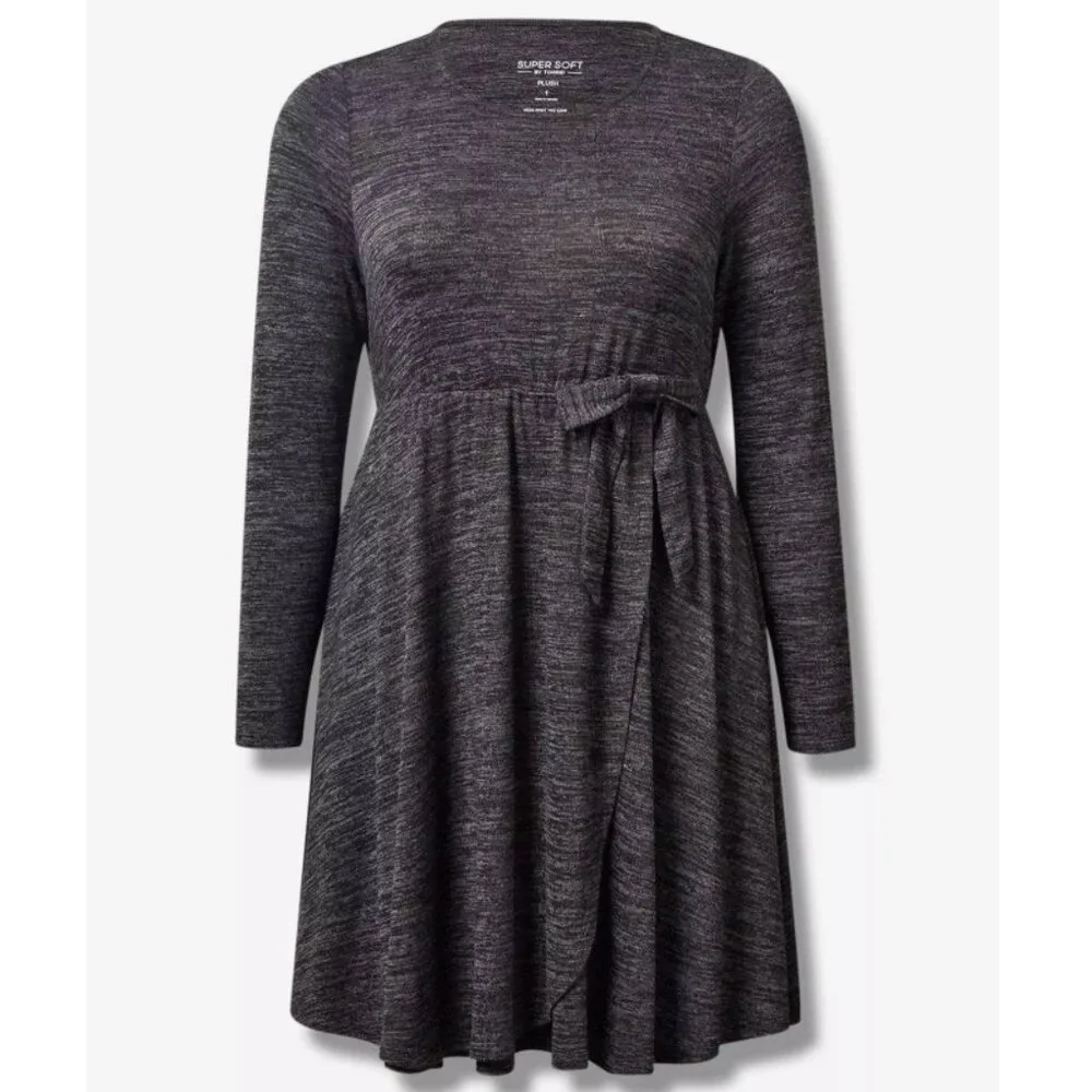 NWT Torrid 2 At The Knee Hacci Faux Wrap Dress 2X 18 20 - Picture 4 of 8